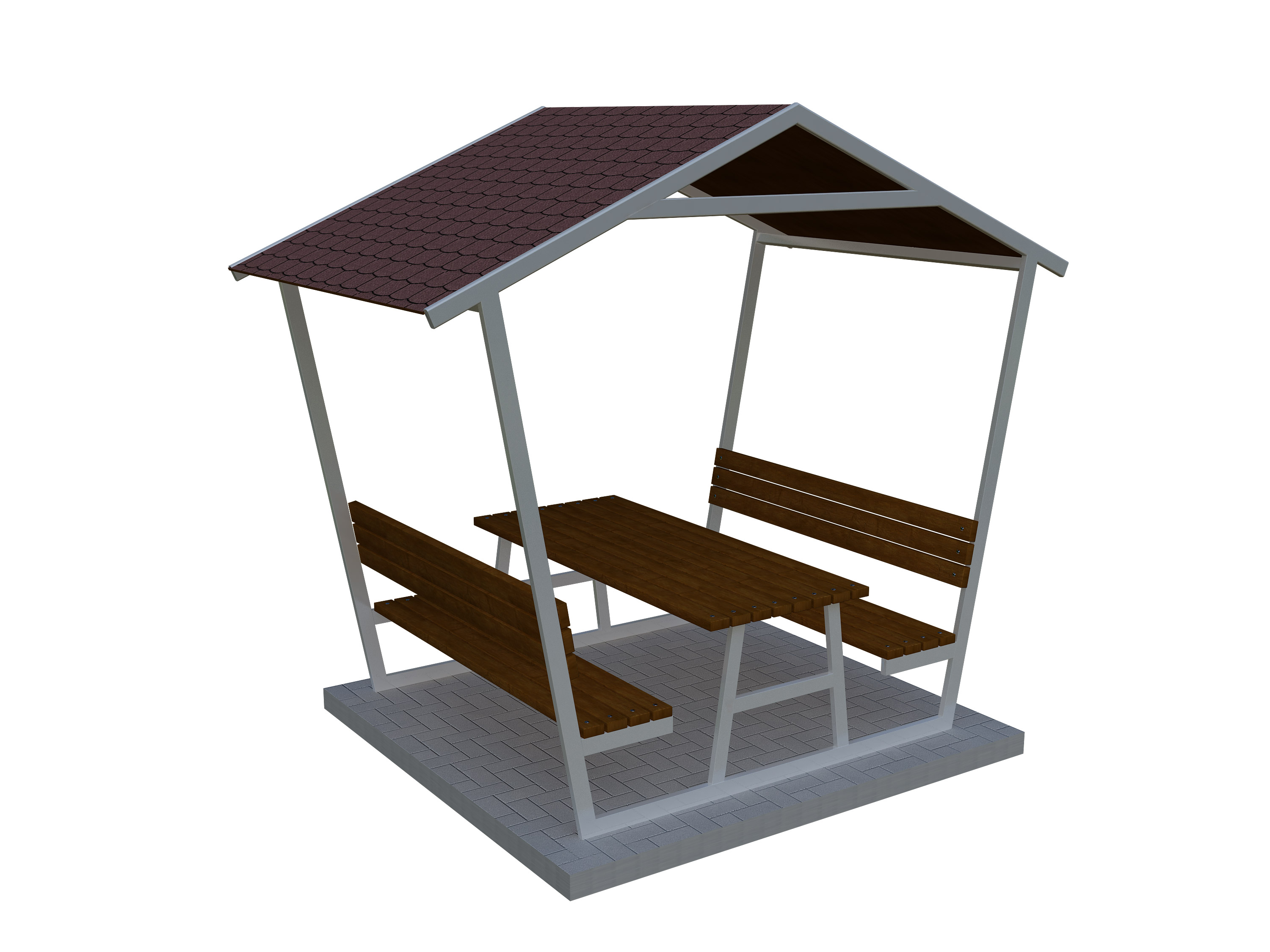 Çatılı ve Çatısız Piknik Masaları C-CPM-3200-PM görseli